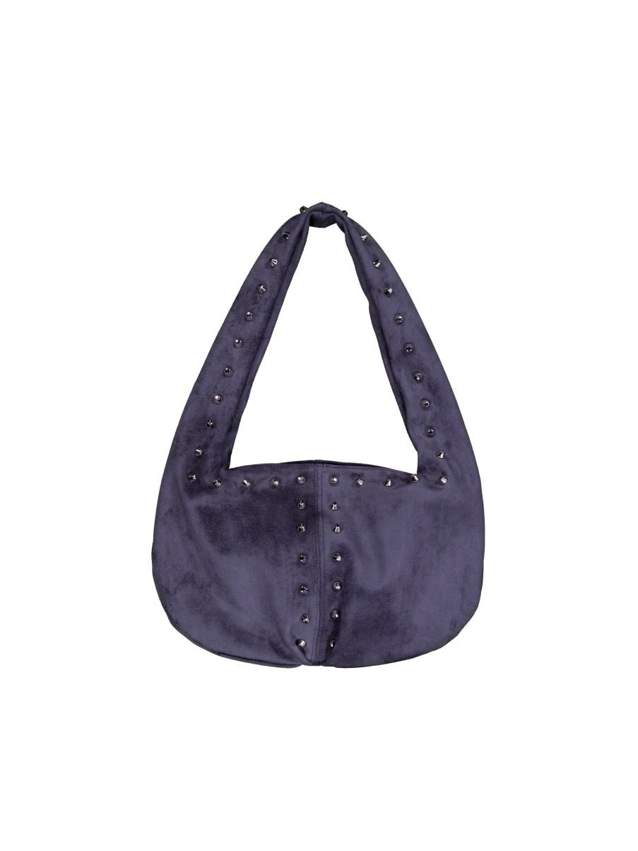 SETUP‐EXE】SUEDE STUDDED SHOULDER BAG / 【セットアップエグゼ