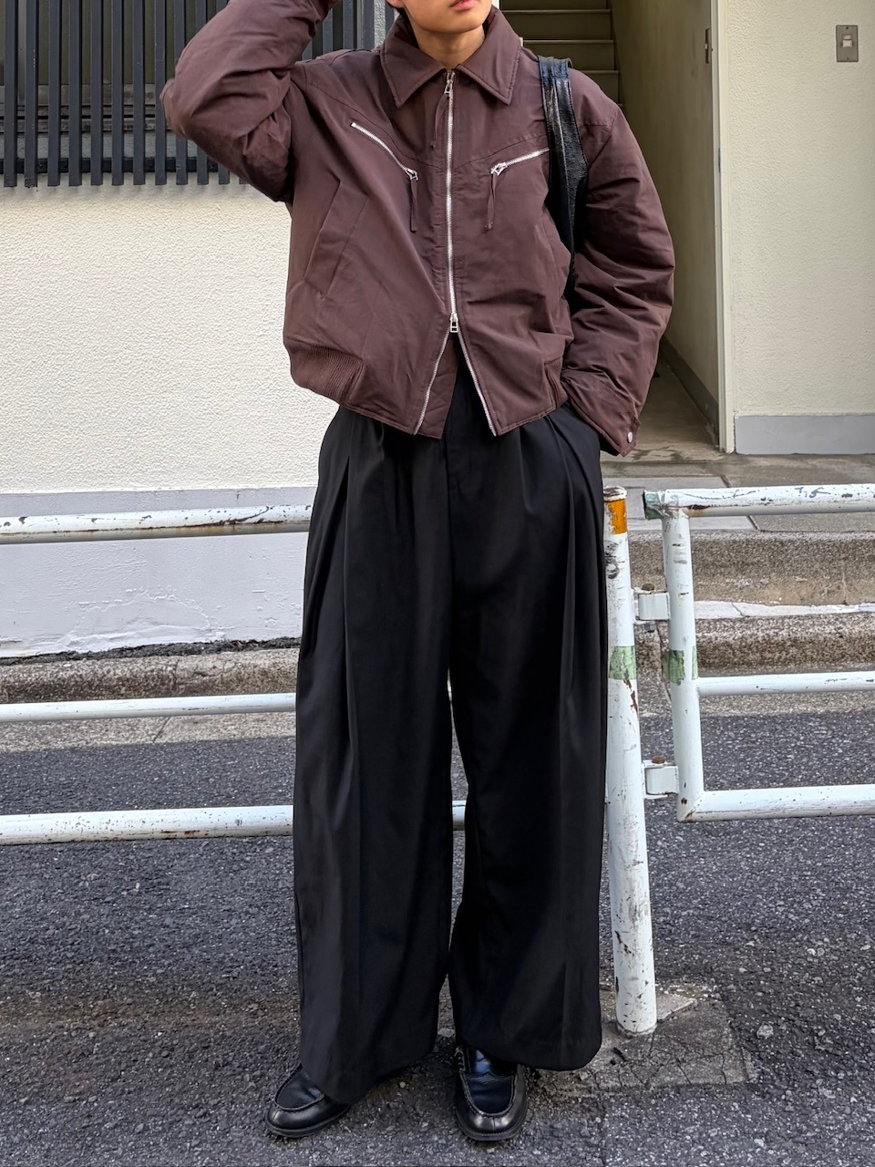 東京店WEB限定受注制【Chikashitsu +】biker short jacket / 【チカシツプラス】バイカーショートジャケット (3color)