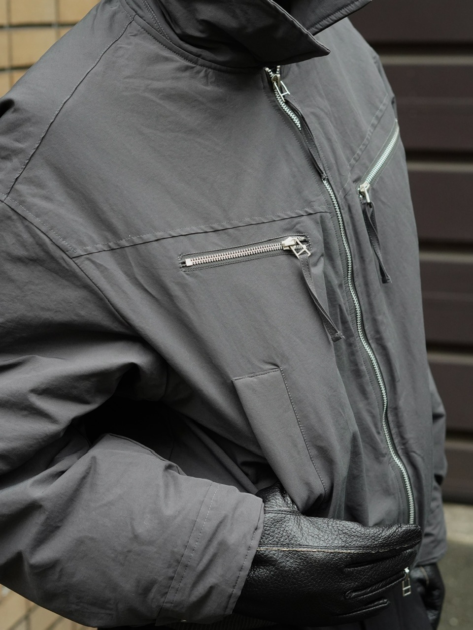 東京店WEB限定受注制【Chikashitsu +】biker short jacket / 【チカシツプラス】バイカーショートジャケット (3color)