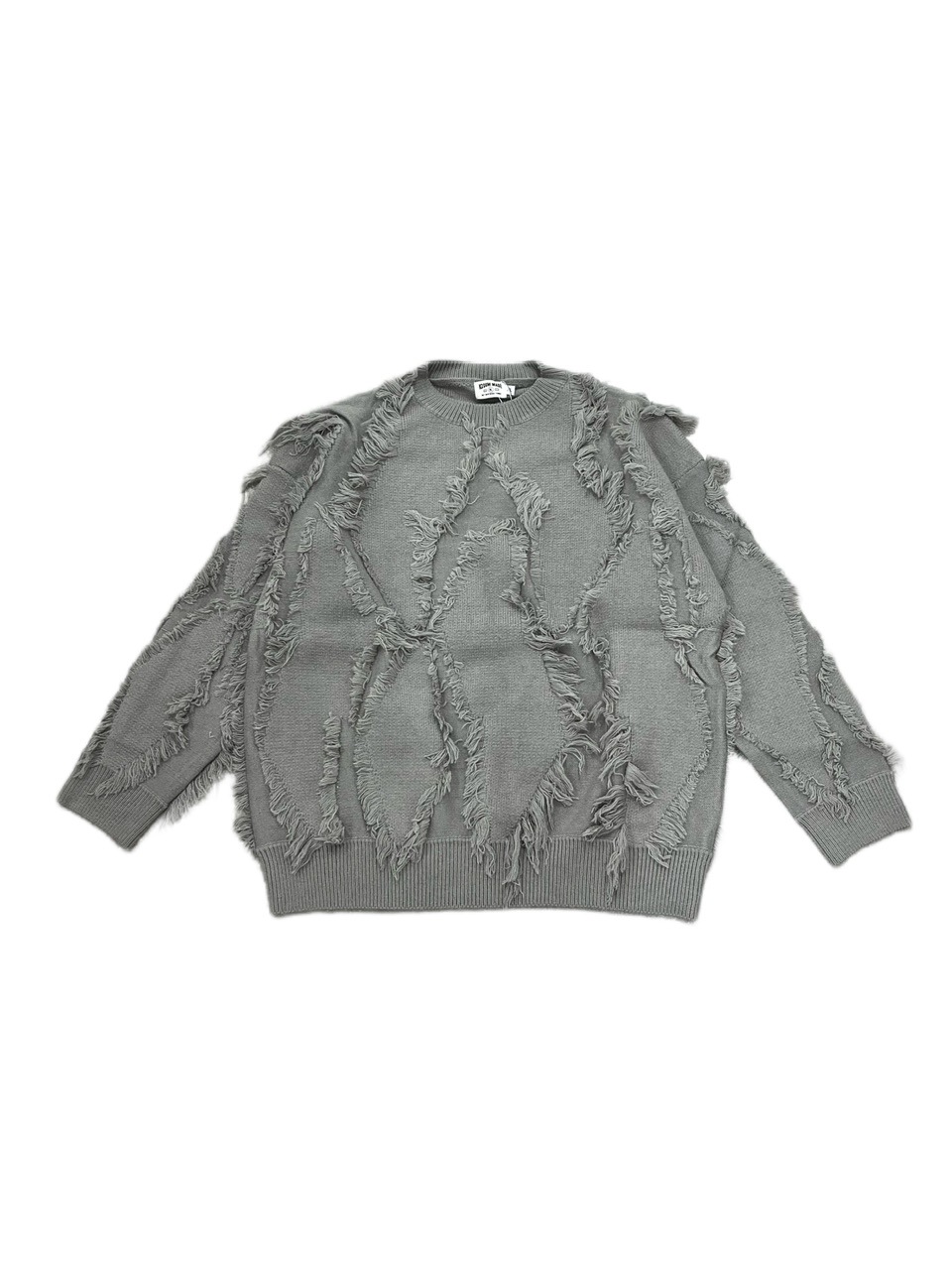 Never mind the XU】design damage knit 5 (2color) / 【ネバー