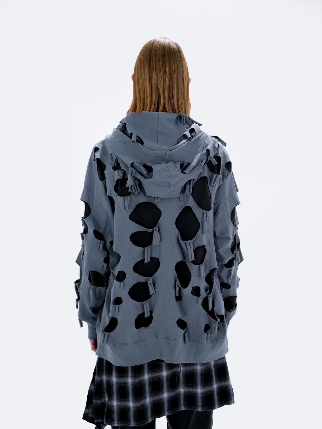 Bizarre Maiden】damage full zip hoodie | OUR BRAND,Bizarre
