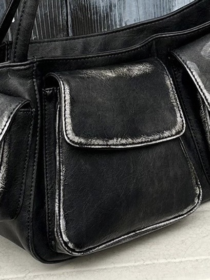 Chikashitsu +】vintage leather hand bag (2color) | OUR BRAND