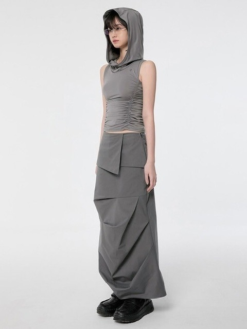 【FLAREUP】24SS★ Hooded High Neck Sleeveless FLAREUP】Hooded High Neck Sleeveless | OUR BRAND,FLAREUP