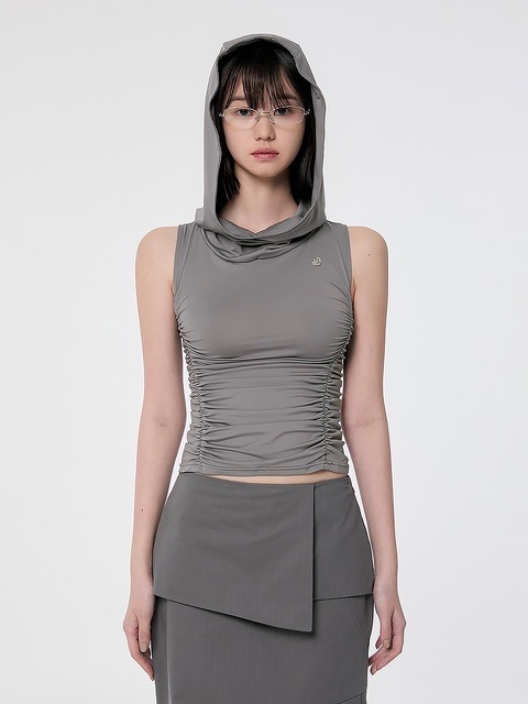 【FLAREUP】24SS★ Hooded High Neck Sleeveless FLAREUP】Hooded High Neck Sleeveless | OUR BRAND,FLAREUP