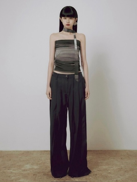 [FLARE UP]★24FW★韓国人気★3.Pin-tuck Wide Pants FLAREUP】3.Pin-tuck Wide Pants | OUR BRAND,FLAREUP