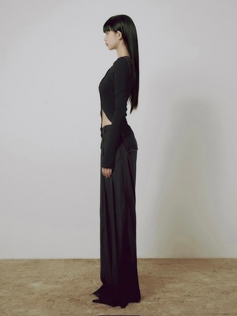 FLAREUP】3.Pin-tuck Wide Pants | OUR BRAND,FLAREUP