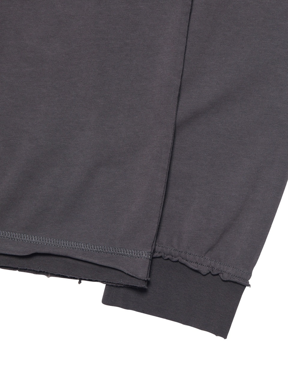 【NOMANUAL】ABRASION LAYERED LONG SLEEVE TEE / 【ノーマニュアル】レイヤードロゴ長袖Tシャツ