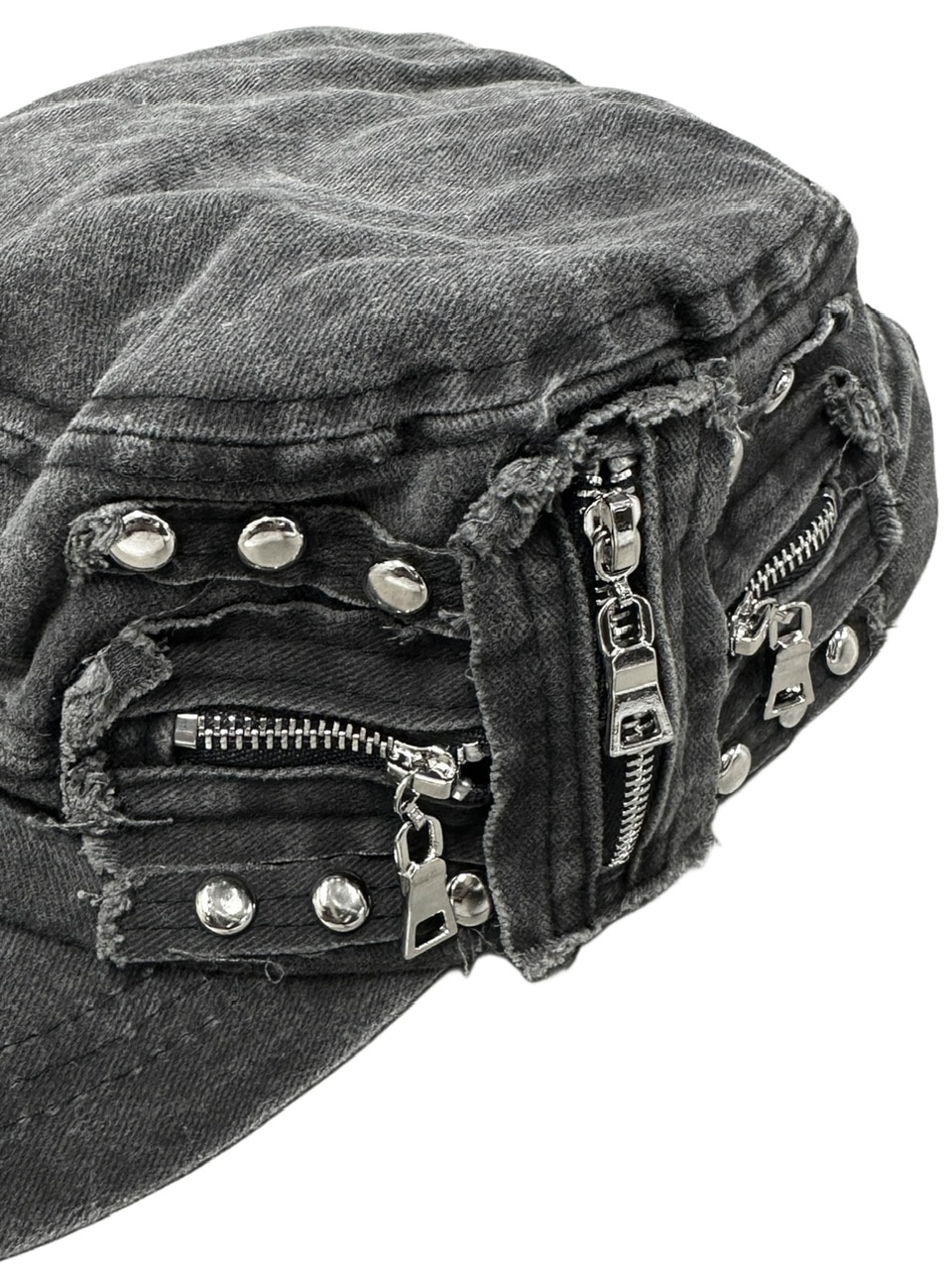 kazu様 受注制【Never mind the XU】studs denim cap (2color