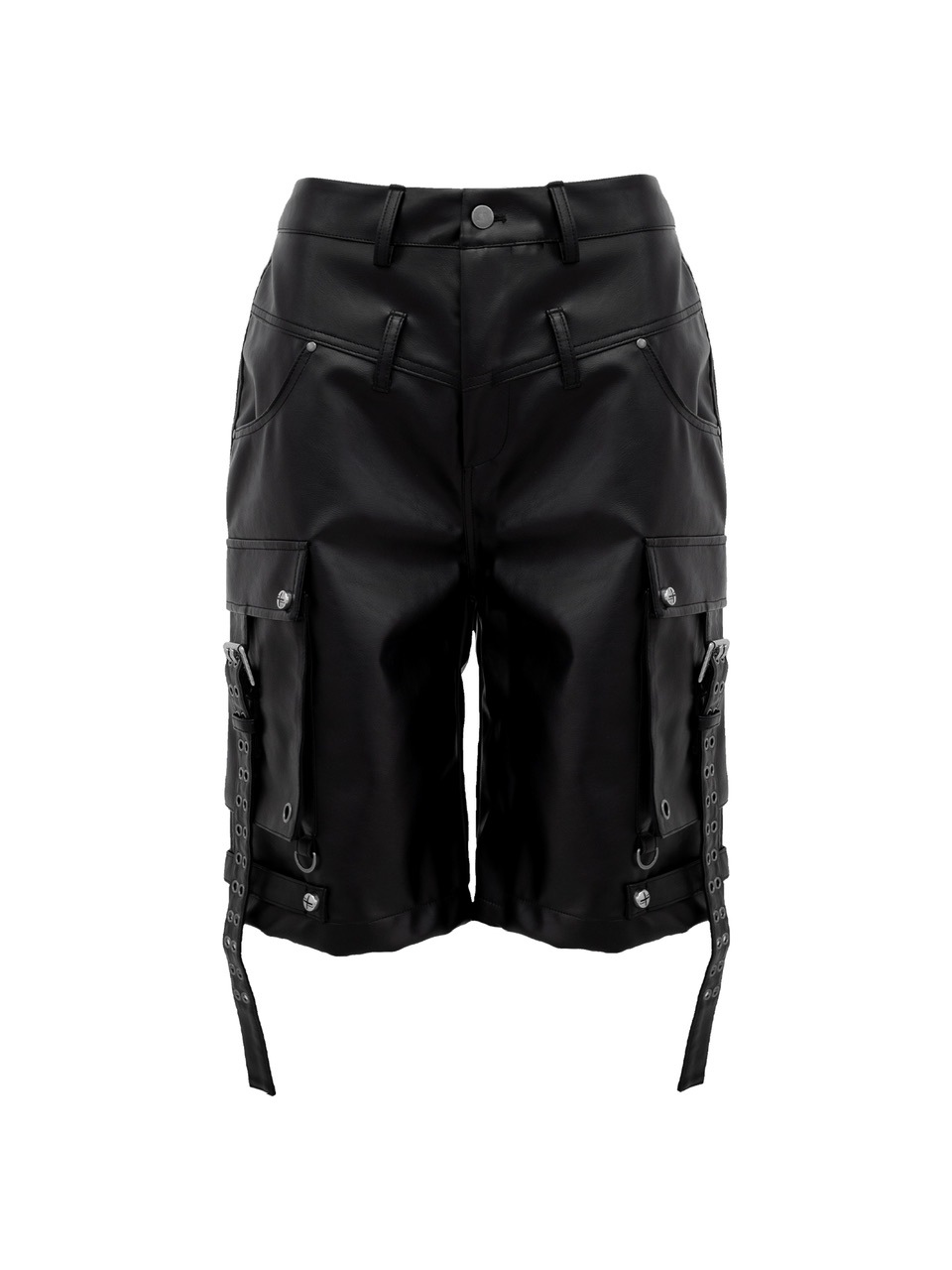 Rosen Kreuz レザーLEATHER SHORT ハーフパンツ サイズ3 Rosen Kreuz】DOUBLE WAIST LEATHER SHORT PANTS | OUR BRAND