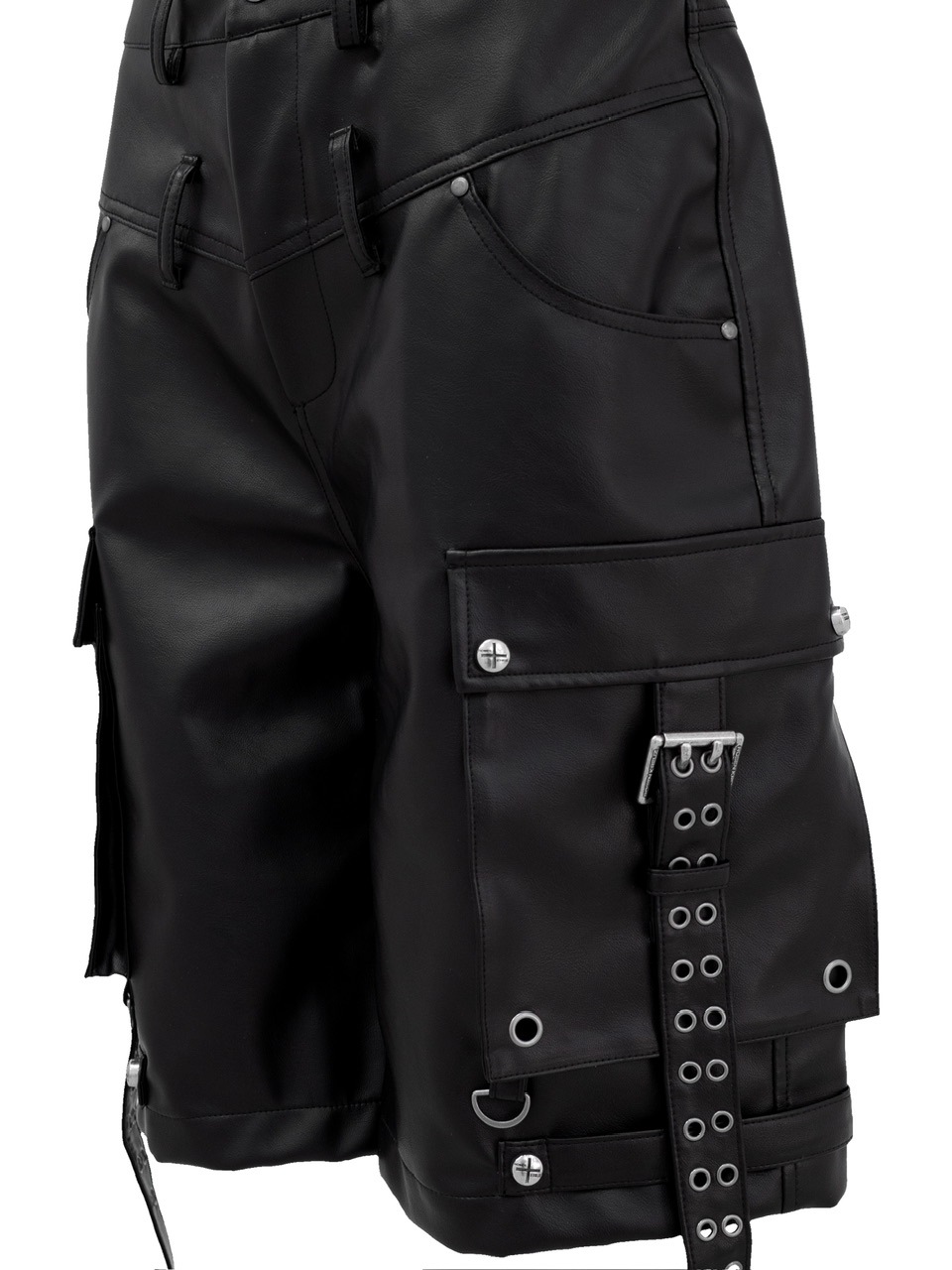 Rosen Kreuz】DOUBLE WAIST LEATHER SHORT PANTS | OUR BRAND