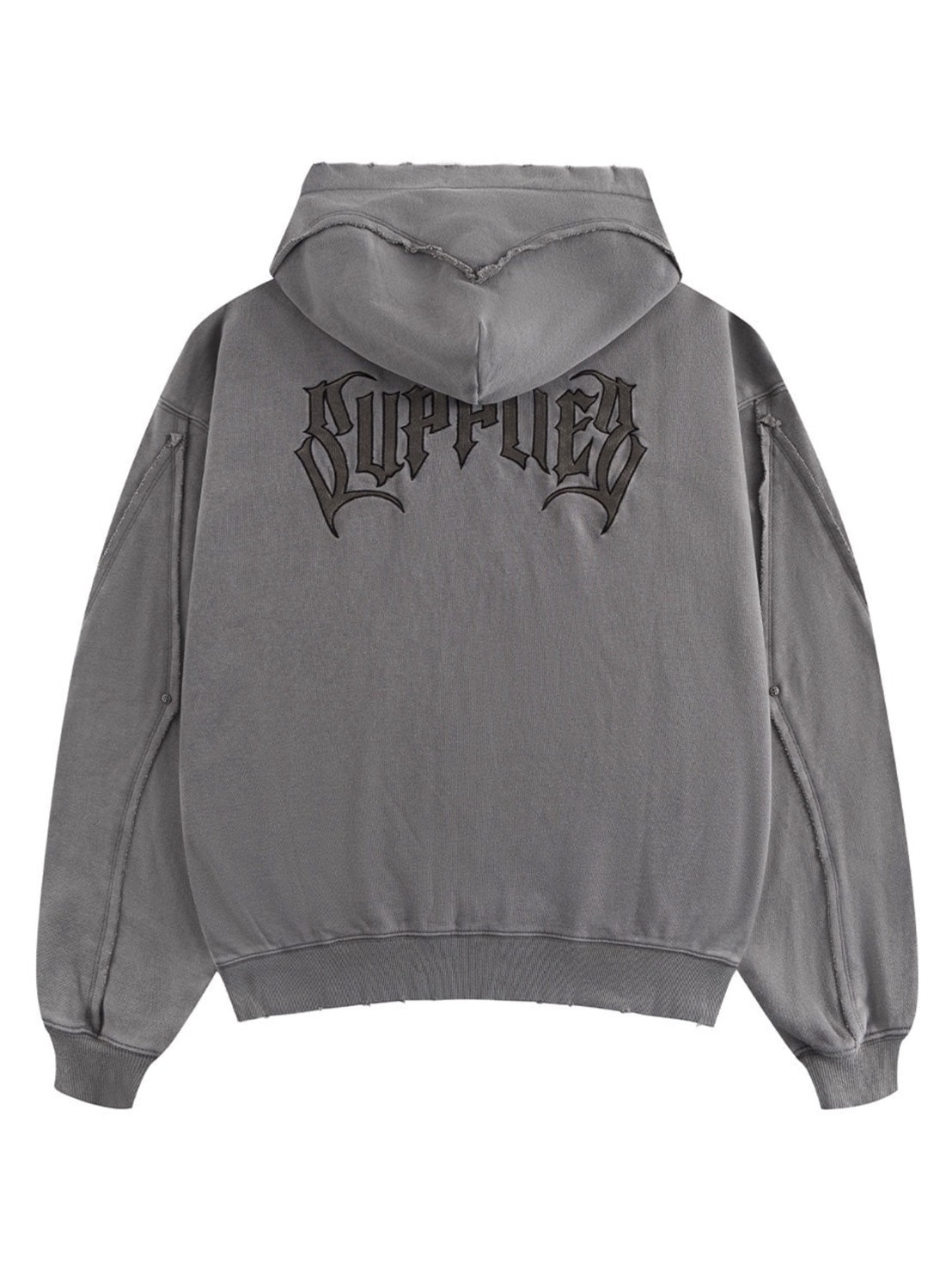 9/29 20:00発売【SUPPLIER】SWITCHING PIERCED ZIP HOODIE V2