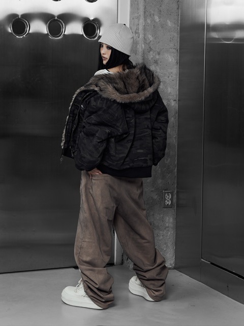Rosen Kreuz】LAYERED REVERSIBLE FUR BLOUSON | OUR BRAND,Rosen