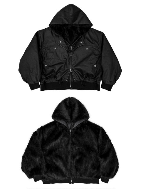 11/30 19:00発売【Rosen Kreuz】LAYERED REVERSIBLE FUR BLOUSON | OUR