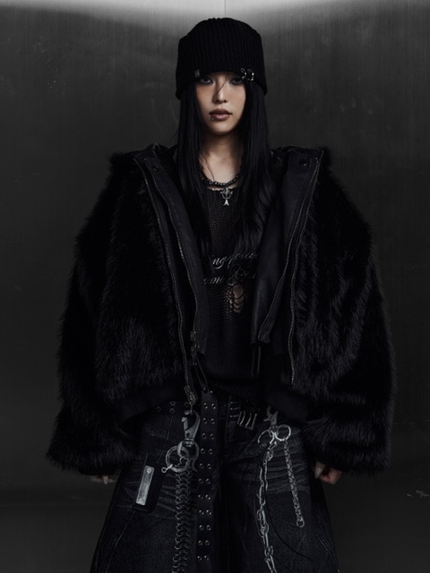 限定先行予約【Rosen Kreuz】LAYERED REVERSIBLE FUR BLOUSON | OUR