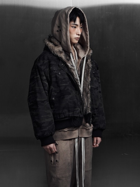 限定先行予約【Rosen Kreuz】LAYERED REVERSIBLE FUR BLOUSON | OUR