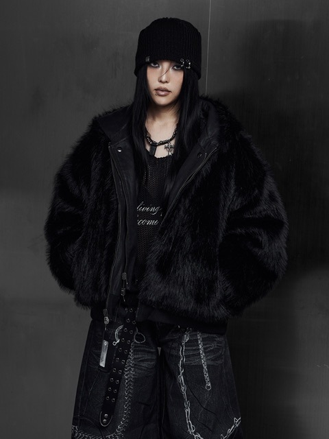 【Rosen Kreuz】leather jacket 11/30 19:00発売【Rosen Kreuz】LAYERED REVERSIBLE FUR BLOUSON | OUR