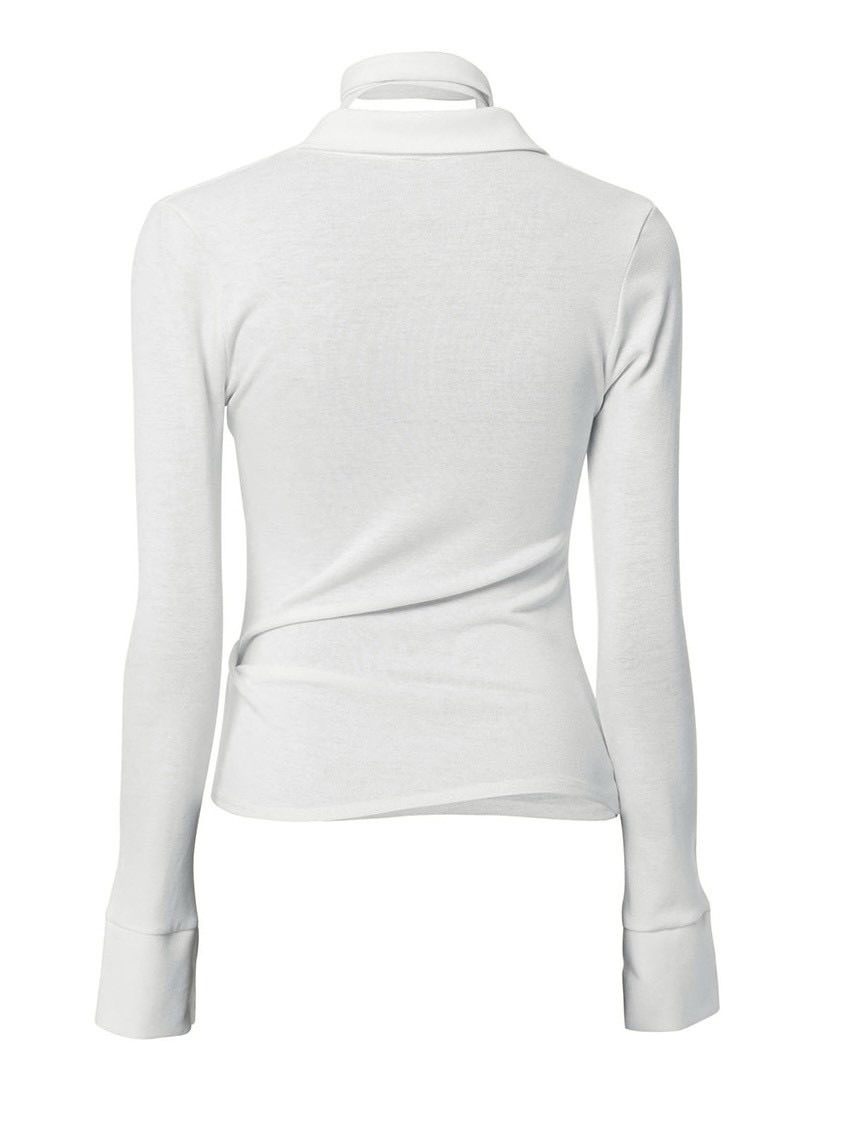 FLAREUP】Asymmetrical Draped Shirt / 【フレアアップ