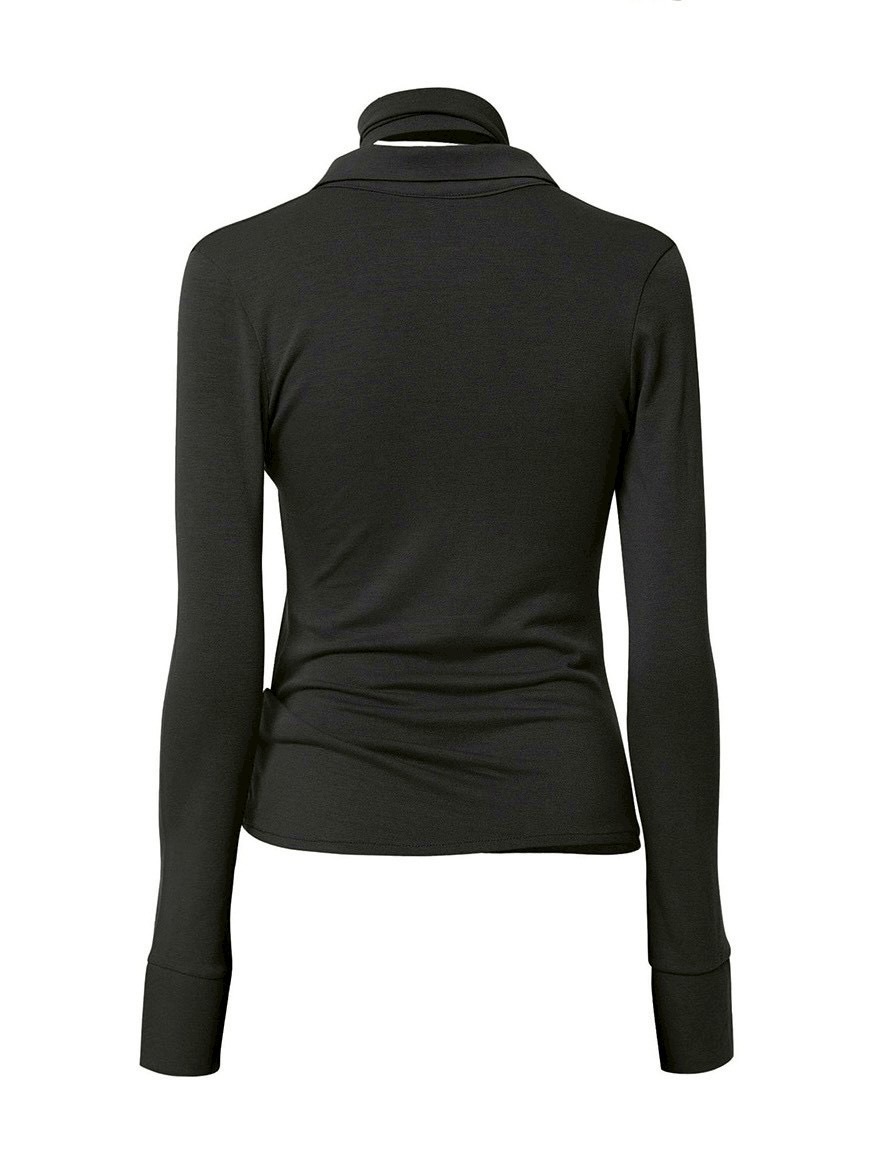 FLAREUP】Asymmetrical Draped Shirt / 【フレアアップ