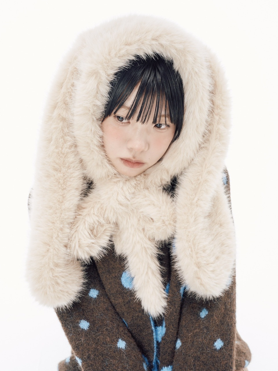 受注制【Nerd out XU】rabbit ears fur baraclava / 【ナードアウト