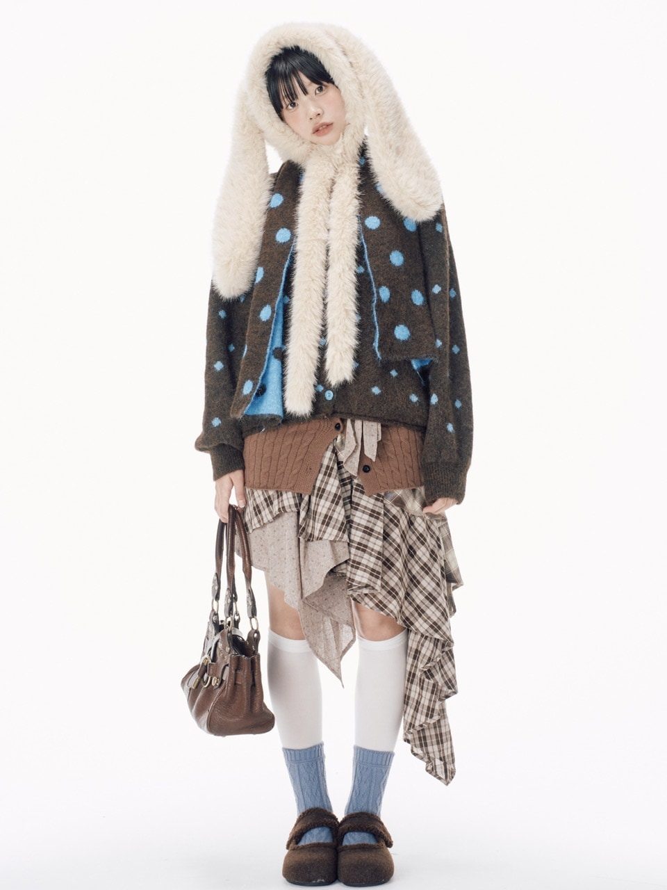 受注制【Nerd out XU】rabbit ears fur baraclava / 【ナードアウト