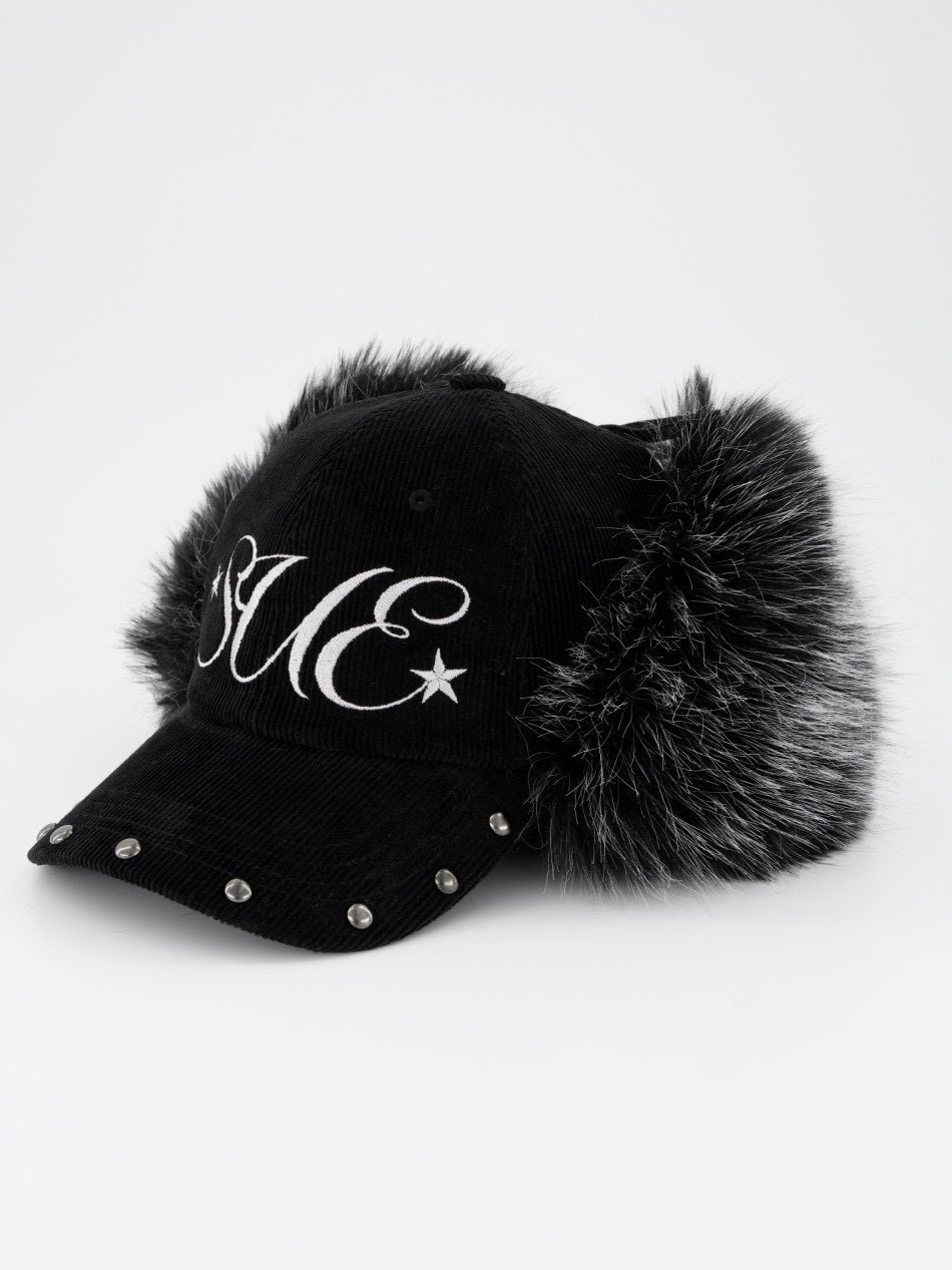 SETUP‐EXE】CORDUROY FUR EARFLAP CAP / 【セットアップエグゼ