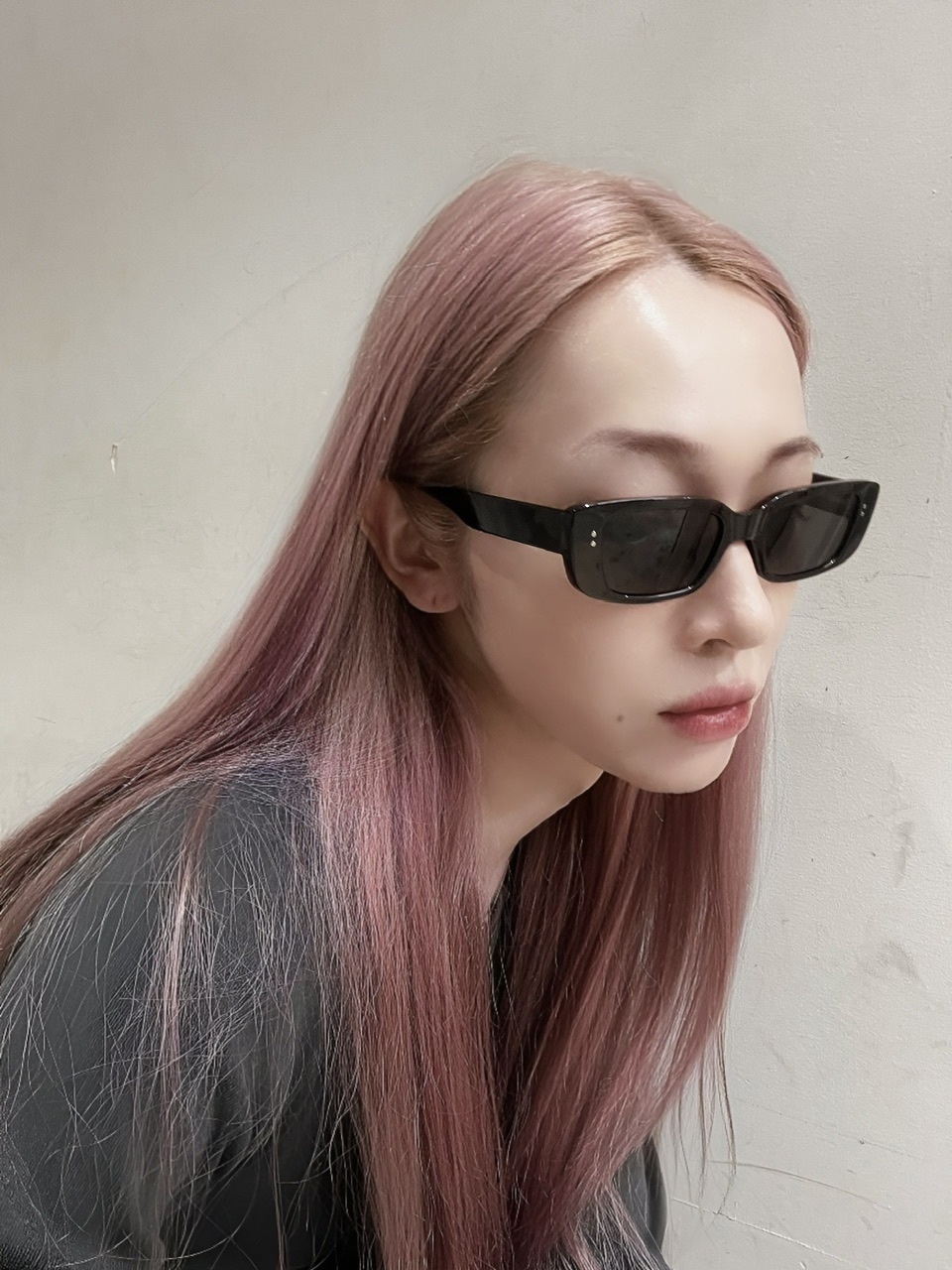 さち 受注制【Chikashitsu +】square frame sunglasses 3 (3color