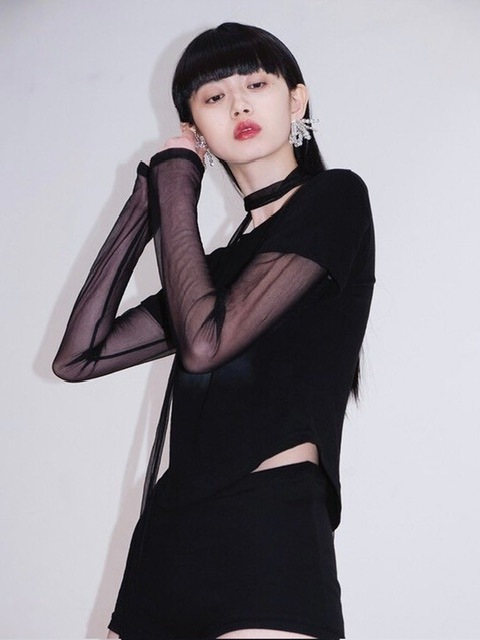 ●FLARE UP● Sheer Vanish Scarf Long Sleeve (2色) FL-126 FLAREUP】Sheer Vanish Scarf Long Sleeve | OUR BRAND,FLAREUP