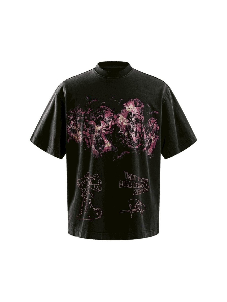 【The Boy Has No Patience】T-SHIRT The Boy Has No Patience】NIGHT OF THE BLOOD MOON WASHED