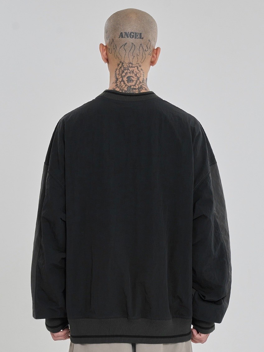 AJOBYAJO】Total Logo Nylon Sweatshirt | OUR BRAND,AJOBYAJO