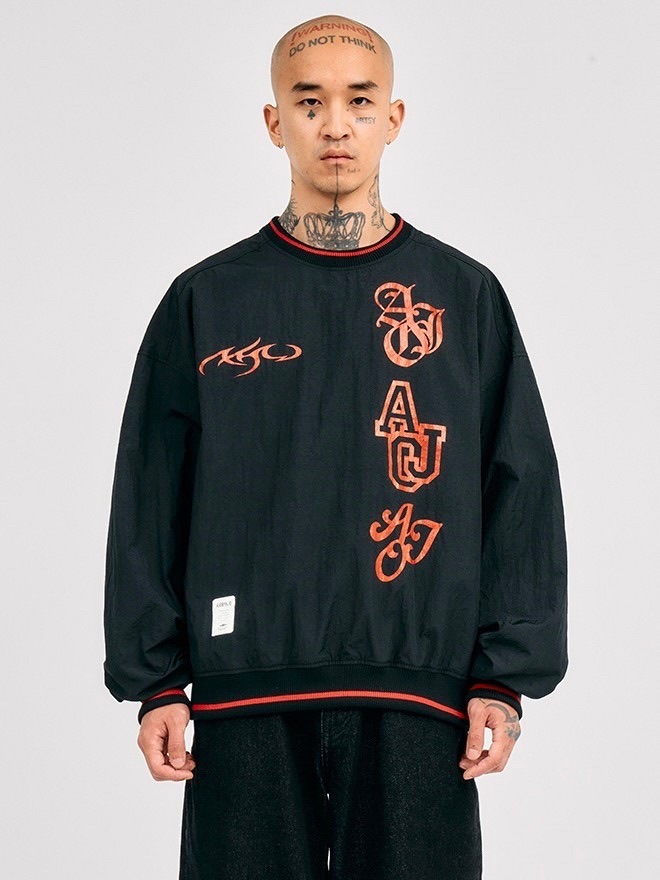 AJOBYAJO】Total Logo Nylon Sweatshirt | OUR BRAND,AJOBYAJO