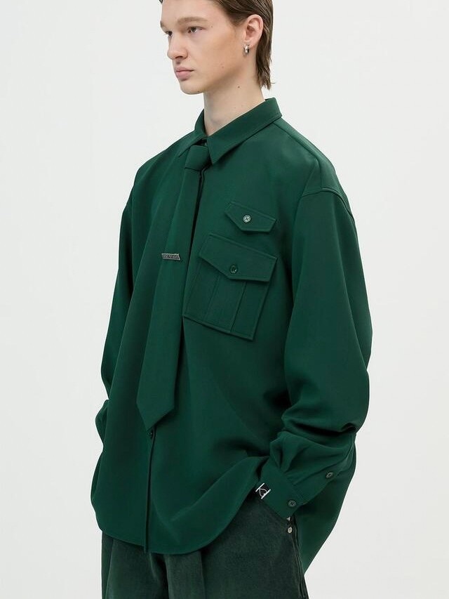 【ESC STUDIO】23SS★ HMESC002 ESC STUDIO】necktie shirt and brooch | OUR BRAND,ESC STUDIO