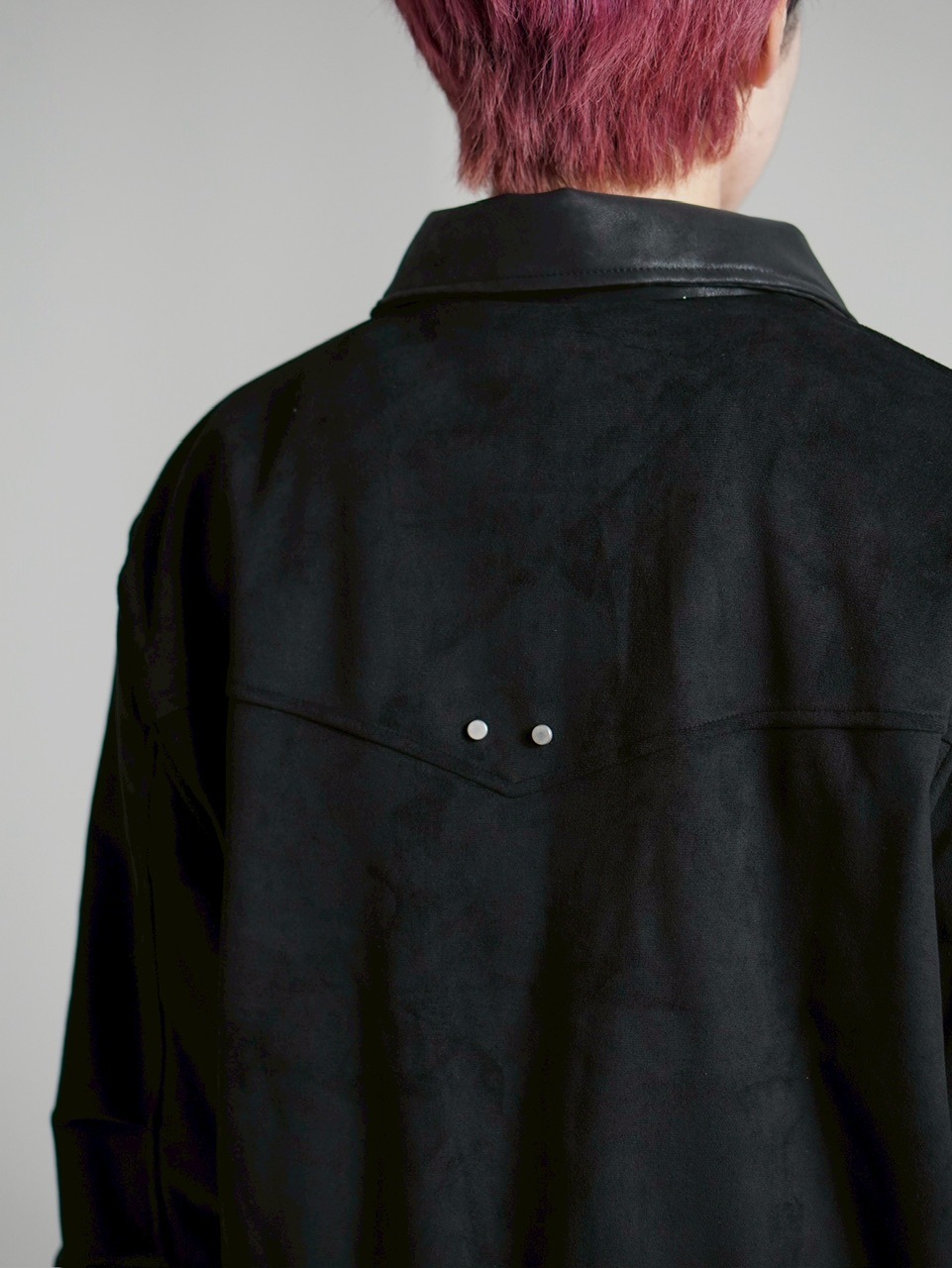 kurata_7936様 Chikashitsu +】suede contrast collar jacket / 【チカシツプラス