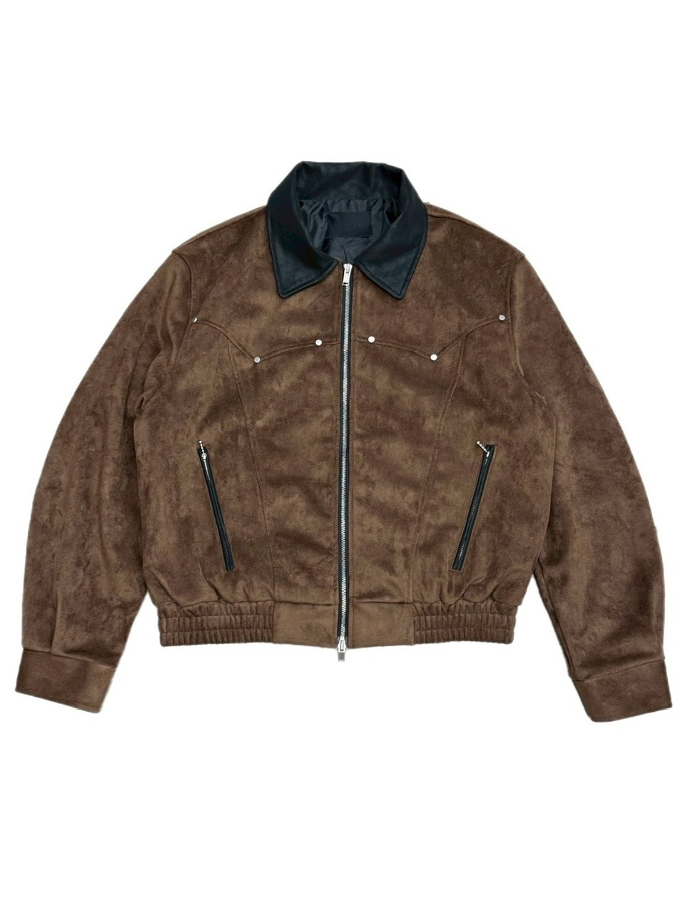 kurata_7936様 受注制【Chikashitsu +】suede contrast collar jacket