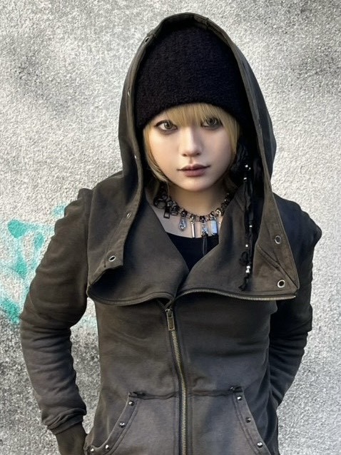 Never mind the XU】zip design necklace / 【ネバーマインドザ