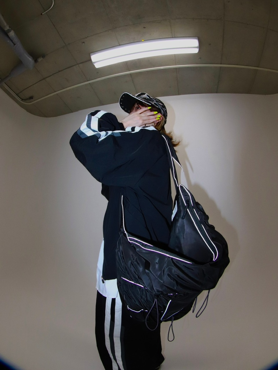 Never mind the XU】set up side line track pants / 【ネバーマインド