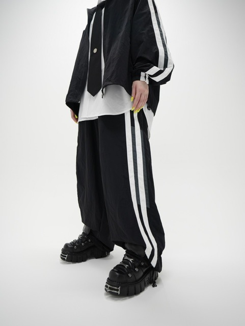 パンツ HiDE Chikashitsu +】set up side line track pants (2color