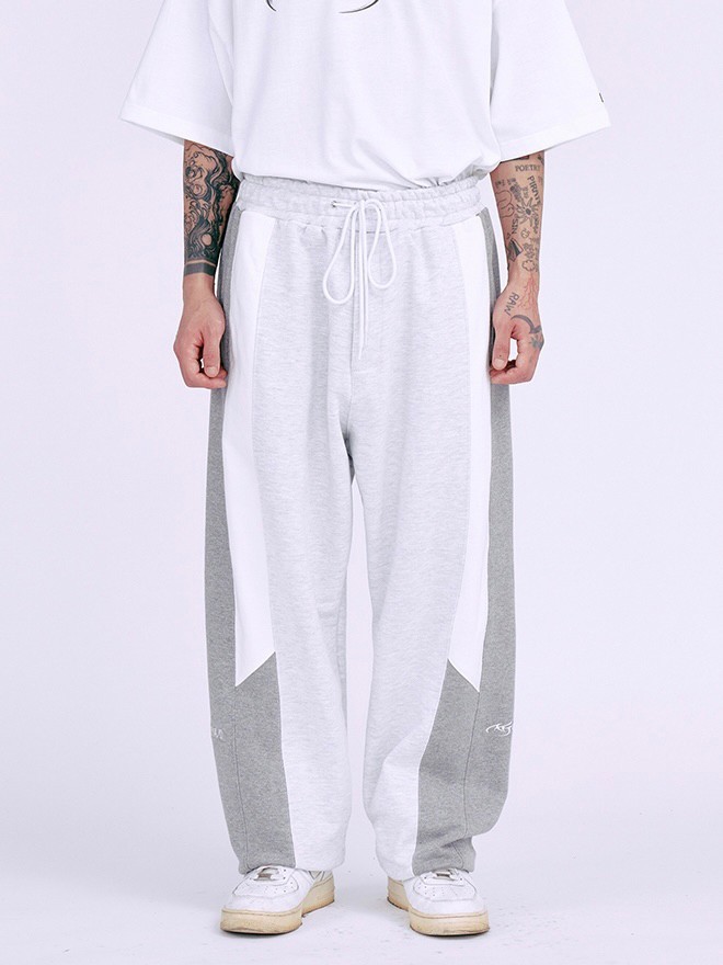 【AJOBYAJO】Tri Mixed Sweat Pants