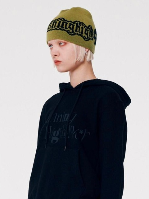 【runningHIGH】SKULL LOGO JACQUARD BEANIE