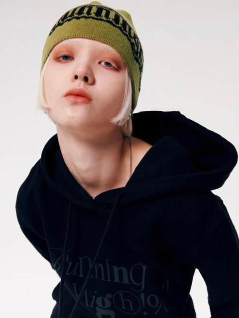 ★SUNDAYOFFCLUB★Kaleidoscopic Arrow Logo Jacquard Beanie runningHIGH】SKULL LOGO JACQUARD BEANIE | OUR BRAND