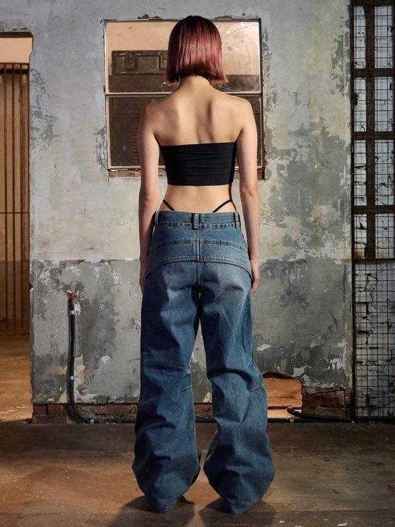 7/21再入荷【IFEELLUCKY】Wide flare placket pants / 【アイフィール