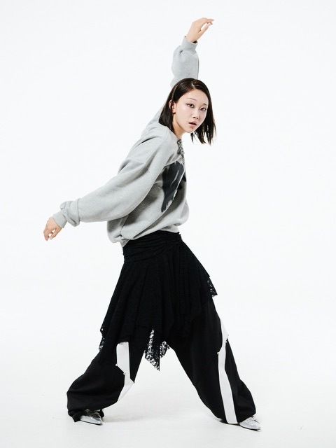 【in a row】Tinkerbell Unbalance Skirt HOLY NUMBER 7】FAIRY UNBALANCED SHIRRING FLARE RUFFLE SKIRT