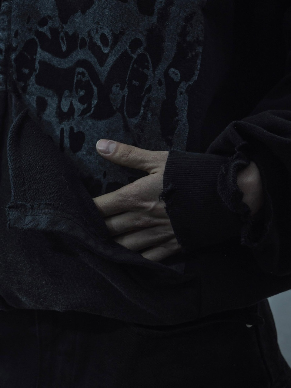 SUNDAY OFF CLUB】HUGAR Vintage thrashed zip up hoodie | OUR