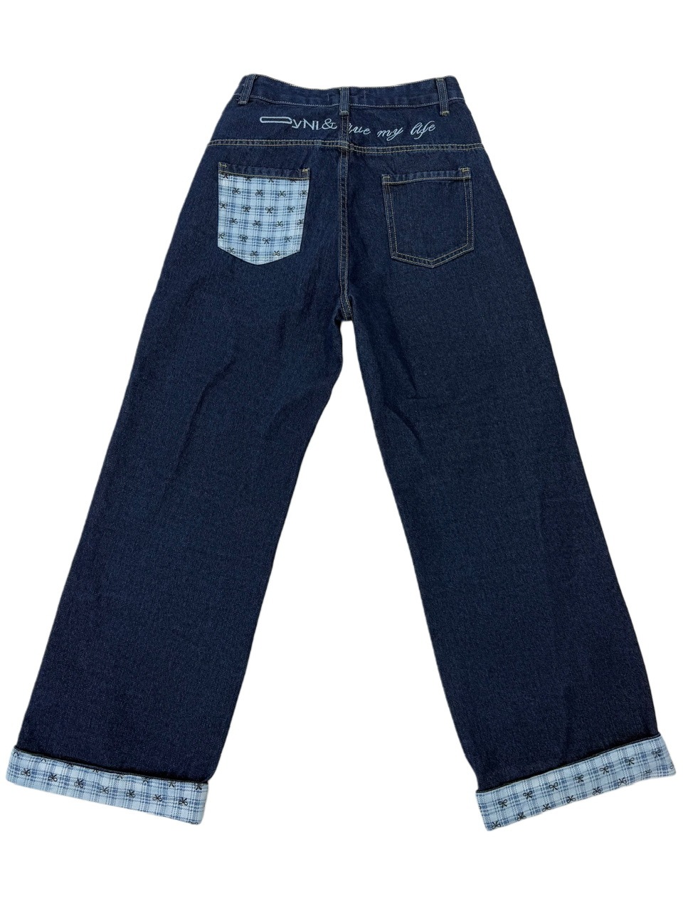 デニム・ジーパン NOT4NERD Card Wallet Wide Denim Pants Light Blue PT025LB MUSINSA | NOT4NERD Banding One Tuck Wide Denim Pants - Black