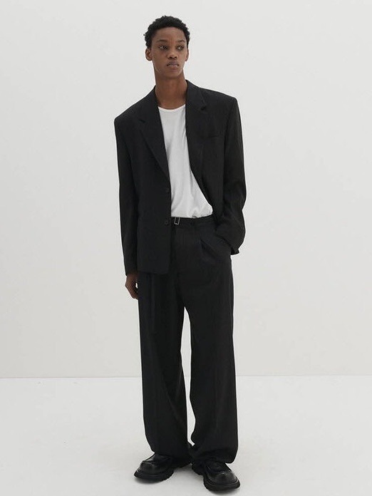 DNSR】Belted Stripe Slacks | OUR BRAND,DNSR | PRESSING WEB SHOP