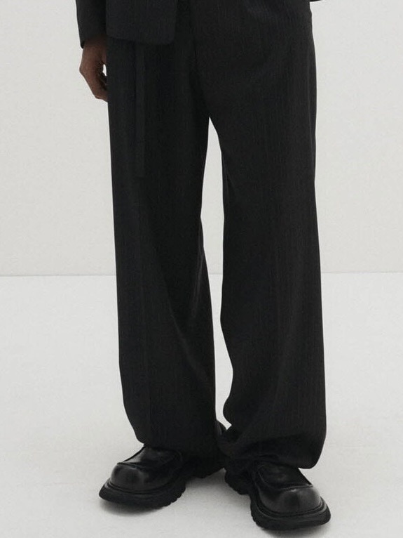 【DNSR】Belted Stripe Slacks