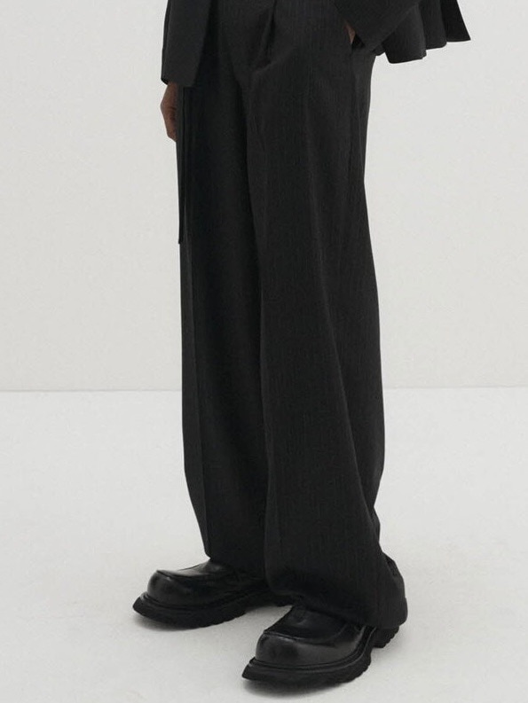 【DNSR】Belted Stripe Slacks