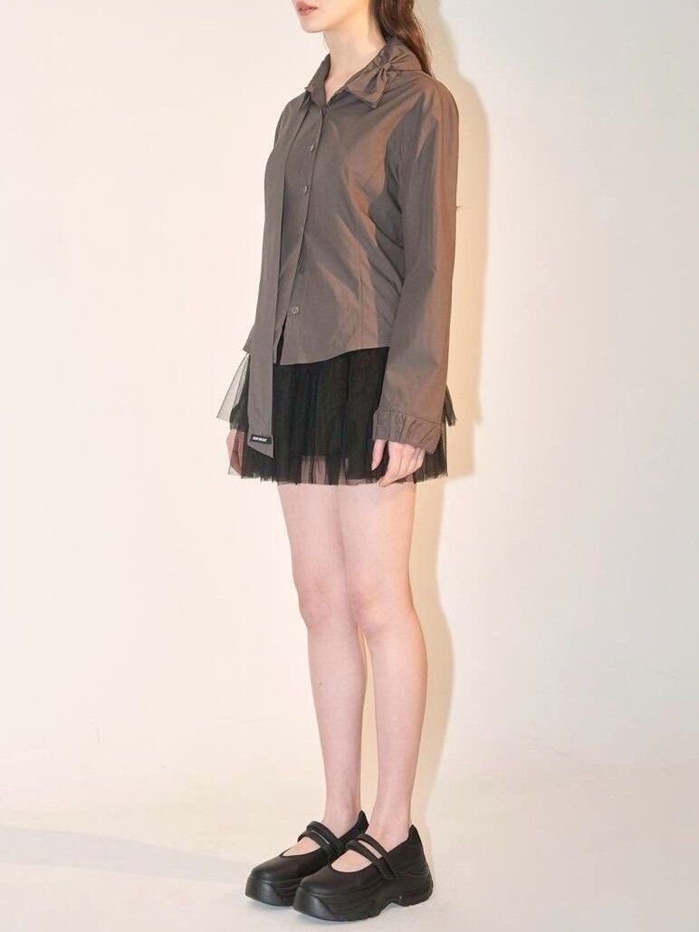 ODDONEOUT】TUCKING MASH SKIRT / 【オッドワンアウト