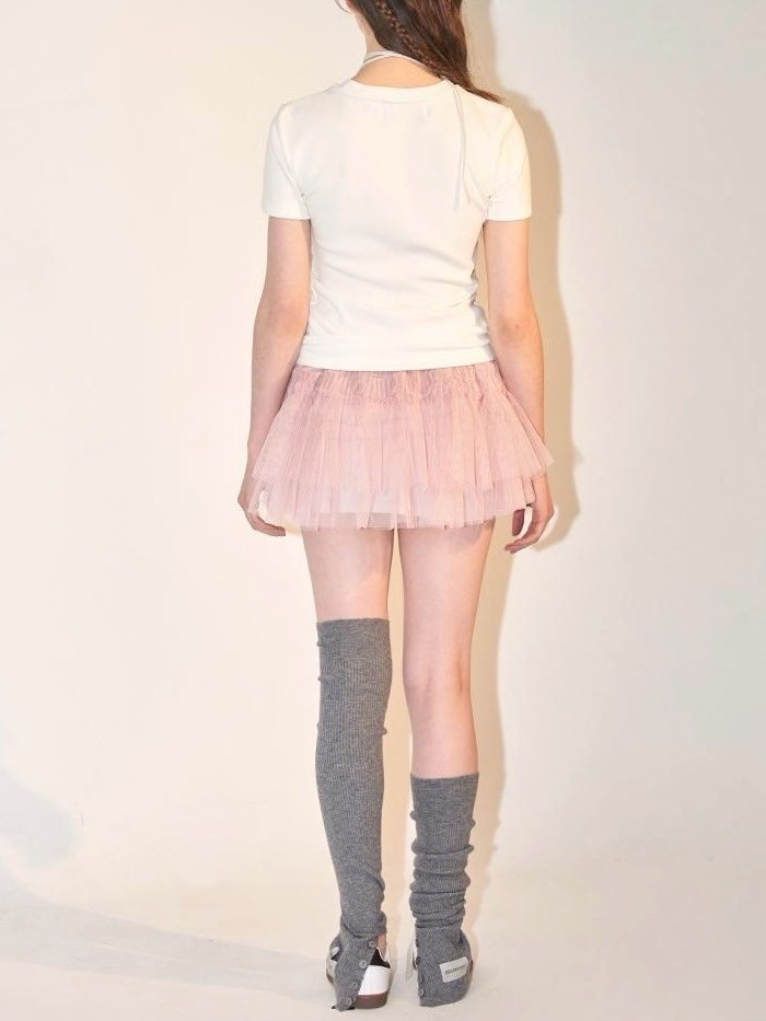 ●●ODDONEOUT●●TUCKING MASH SKIRT 65c2107284d521fd4c1c17e00e2ee0