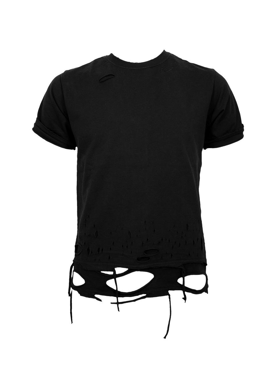 ひより‼️ ROSEN KREUZ ブラック Tシャツ Rosen Kreuz】BOXY FIT LAYERED DAMAGE TEE | OUR BRAND,Rosen