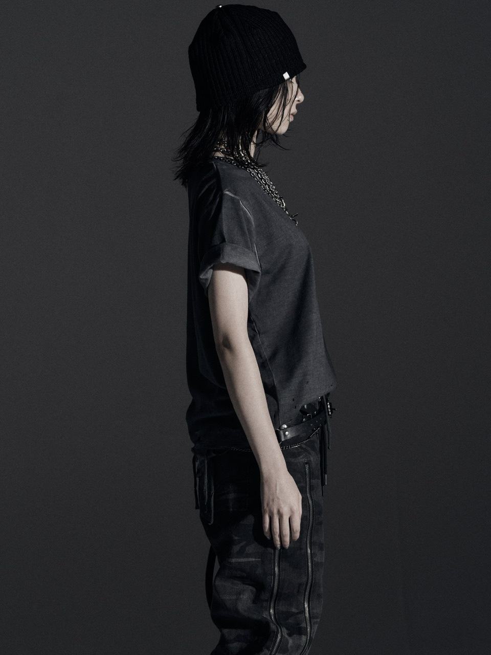 【Rosen Kreuz】BOXY FIT LAYERED DAMAGE TEE Rosen Kreuz】BOXY FIT LAYERED DAMAGE TEE | OUR BRAND,Rosen